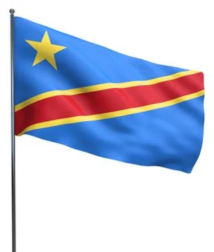 Congo Flag Image Stock Illustration