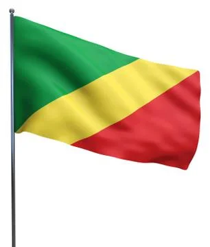 Congo Flag Image Stock Illustration