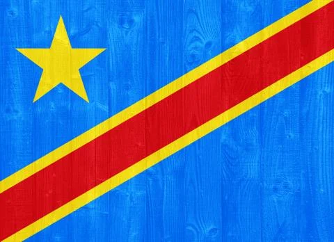 Congo flag Stock Photos