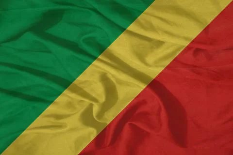 Congo    Flag ripple wind movement Stock Illustration