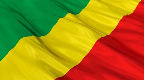 Congo flag Seamless 스톡 동영상 49086320