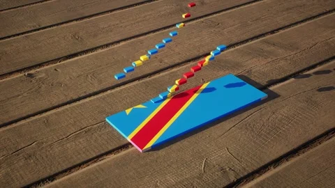 Congo Flag - Slow Motion Stock Footage 318742121