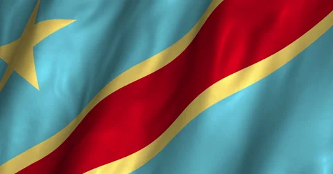Congo-Kinshasa Waving Flag 4K Stock Footage 61772928