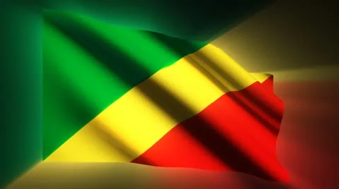 Congo Republic Flag Stock Footage 8961174