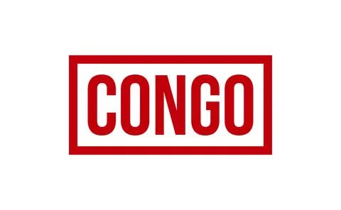 Congo Rubber Stamp Seal Vector Stock Illustration