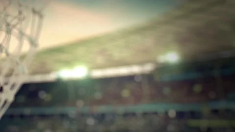 Congo Soccer Ball Scoring Goal during the day Stock Footage 247054885