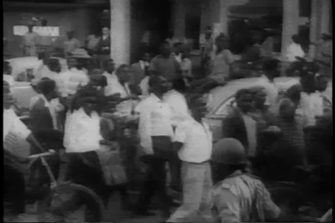 Congo Strife  - United Nations Troops Win Katanga 1961 Video stock 101999366