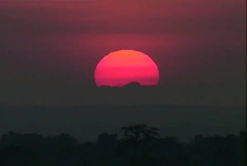 Congo Sunset 02 Video stock 607441