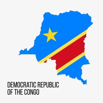 Congo Vector Map. Vector Congo Map For Independence Day Stock Illustration