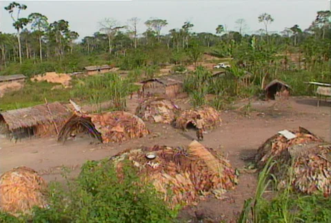 Congo villagers 03 Video stock 607490