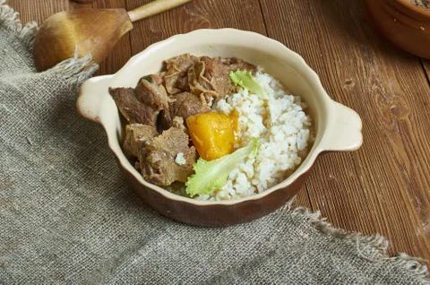Congolese mutton stew Stock Photos