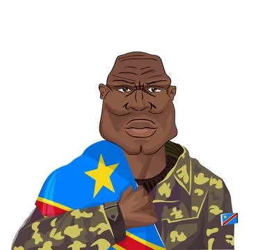 Congolese soldier Stock Illustration