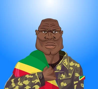 Congolese soldier Stock Illustration