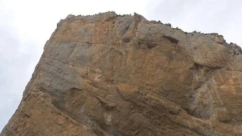 Congost Mont-rebei mountain peak stone rock sky low park gorge epic Stock Footage 112935357