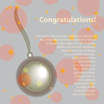 Congratulation Congratulation for any celebration background. Vector Copyr... Stock Photos