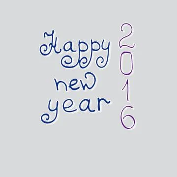 Congratulation happy New Year. Stock Illustration