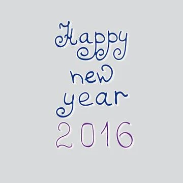 Congratulation happy New Year. Stock-Illustration