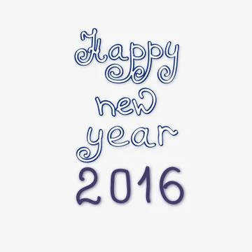 Congratulation happy New Year. Stock Illustration
