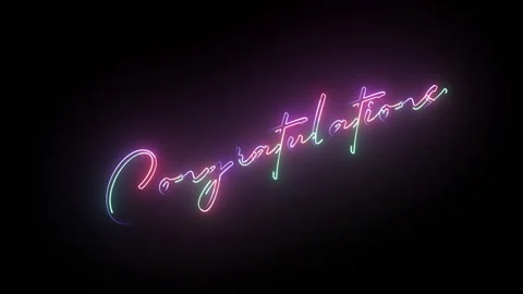 Congratulation Text Animation | Celebration Motion Graphics | Typography✅ Stock Footage 322607839