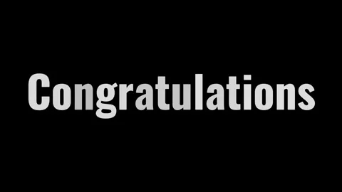 Congratulation Text Animation Stock Footage 246616830