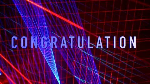 CONGRATULATION Text . Color Light background Stock Illustration