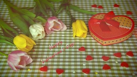 Congratulation on Valentine's Day Stock Photos