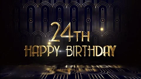 Congratulations on the 24th birthday in ... | Stock Video | Pond5