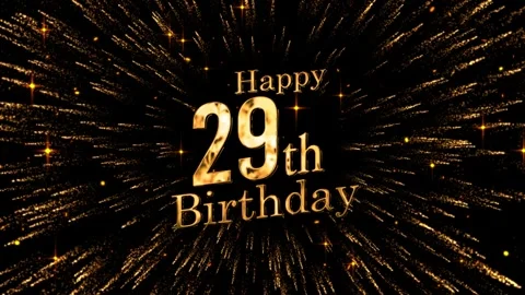 Congratulations on the 29th birthday wit... | Stock Video | Pond5