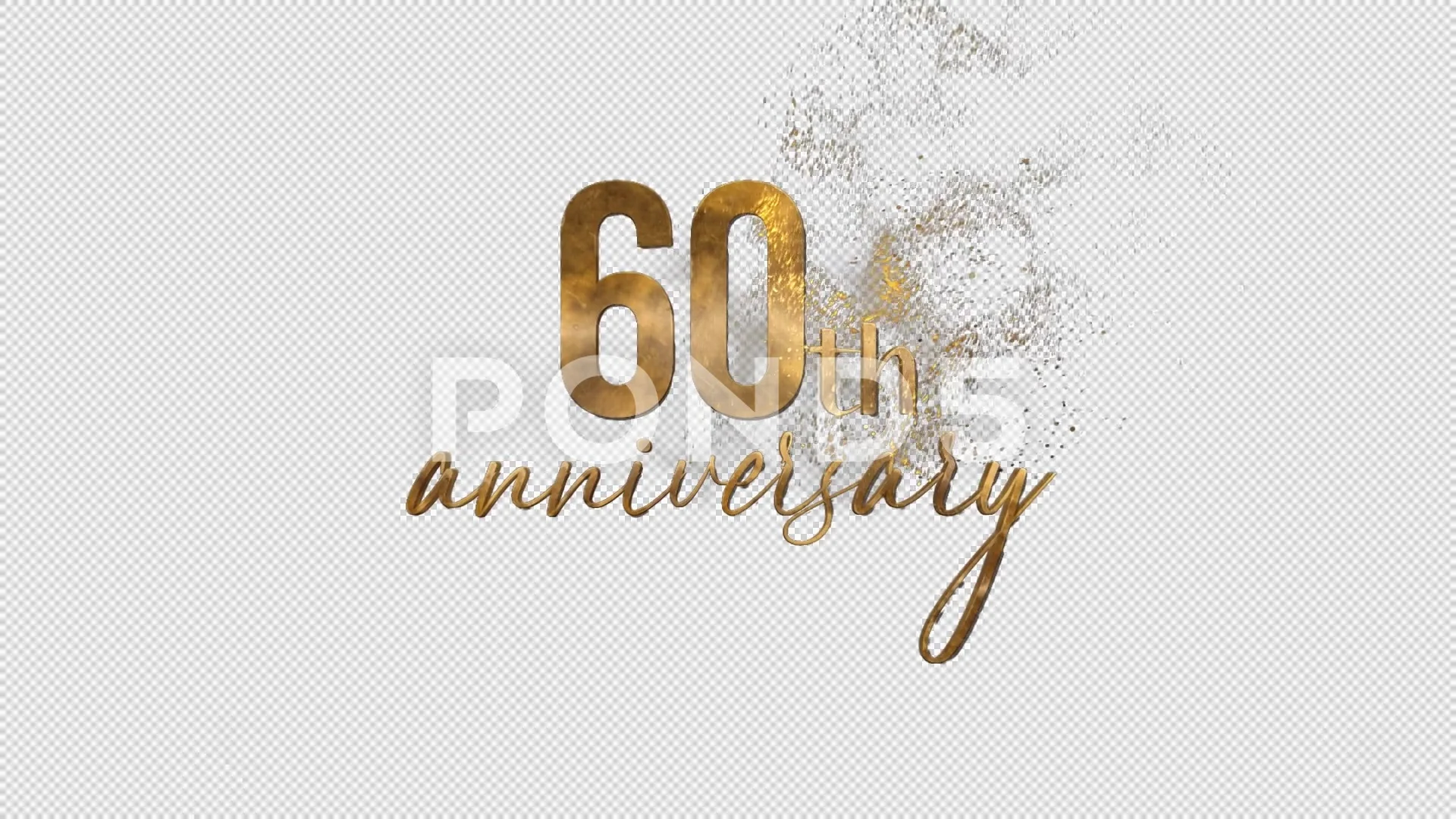 60th Anniversary Celebration, Luxurious 60 Years Anniversary Logo