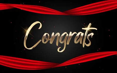 Congratulations abstract design template background. Vector illustration 스톡 일러스트