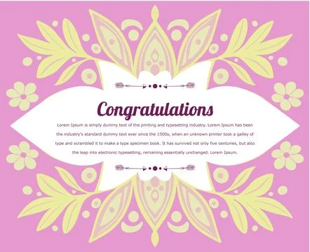 Congratulations and celebration template Stock-Illustration