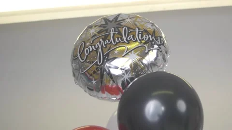 Congratulations Balloons 2 Stock Footage 219518291