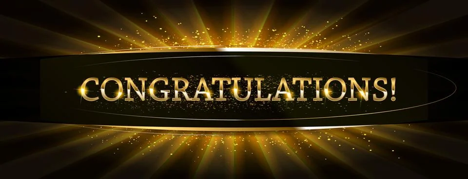 Congratulations. Calligraphy lettering. Stock Illustration