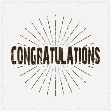 Congratulations card Stock Illustration