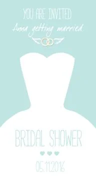 Congratulations card. Template for wedding invitation Stock Illustration