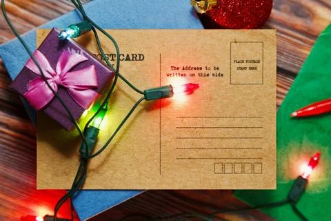 Congratulations card writing Stock Photos