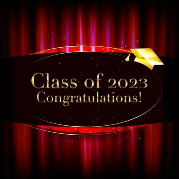 Congratulations Class of 2023 Stock Illustration