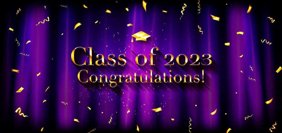Congratulations Class of 2023 Stock Illustration