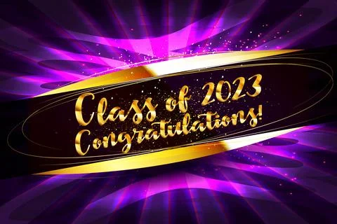Congratulations Class of 2023 Stock Illustration