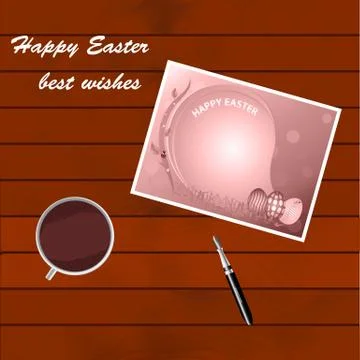 Congratulations on Easter Illustrazione stock