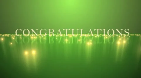 Congratulations Stock Footage 10792054