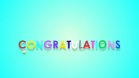 Congratulations footage video text lettering congratulations animation cong.. Stock Footage 249453571