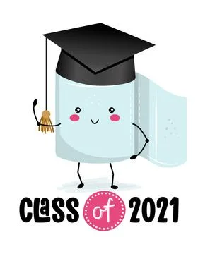 Congratulations Graduates Class of 2021 Stock Illustration