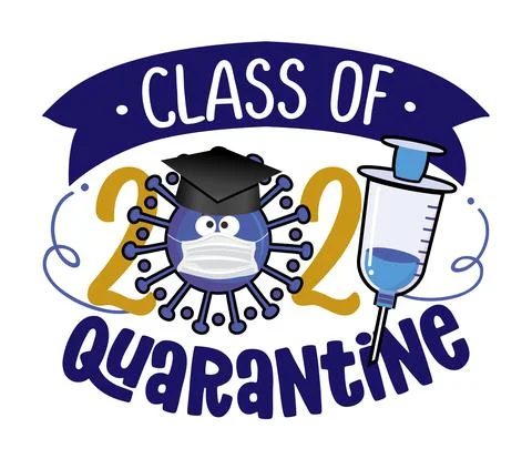 Congratulations Graduates Class of 2021 Stock Illustration