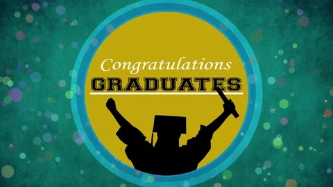 Congratulations Graduates Motion Background Stock Footage 74901508
