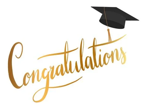 "Congratulations!" greeting sign Illustrazione stock