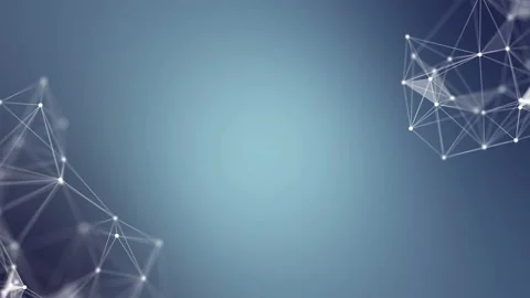 Congratulations greeting text with particles plexus. Blue gradient abstract Stock Footage 113509315