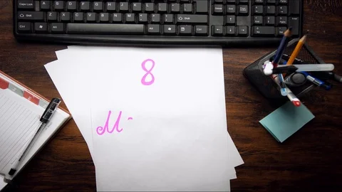 Congratulations on March 8 in office Stock Footage 122505942