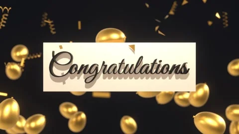 Congratulations Text Animation. Stock Footage 277234816