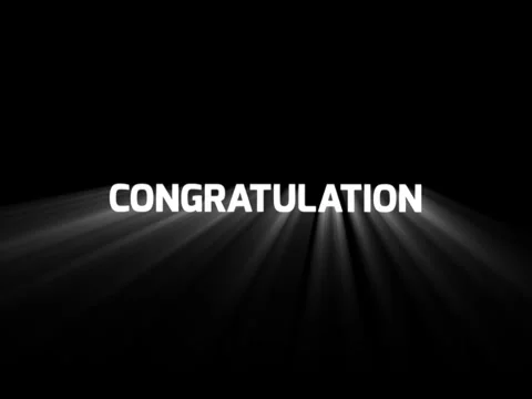 Congratulations text animation. Stock Footage 286775520